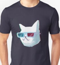 Retro Anaglyph 3D Cat Unisex T-Shirt