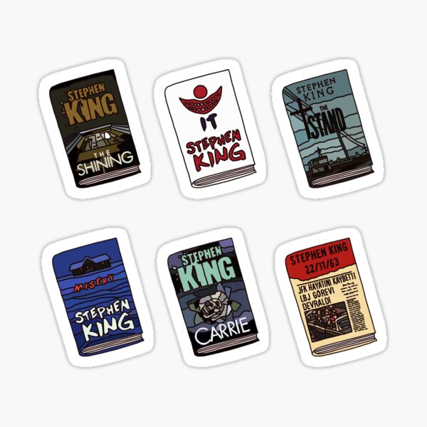Stephen King books Sticker