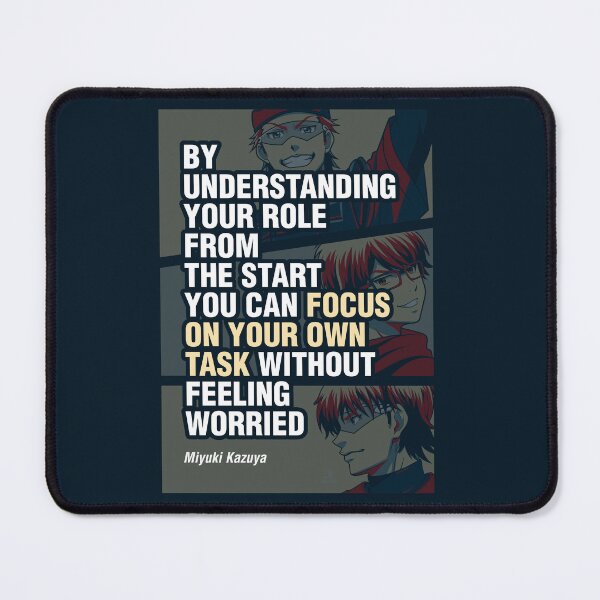 Item preview, Diamond no Ace: Miyuki Kazuya Focus on Your Own Task Quotes designed and sold by Viability Creative.