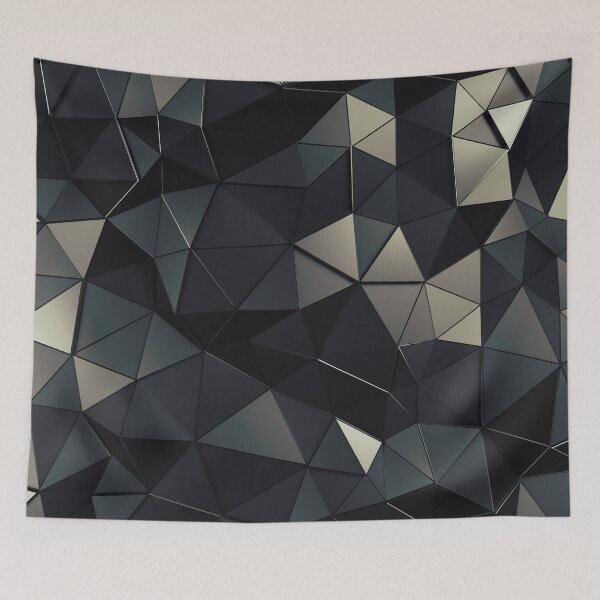 Aperçu de l'œuvre Polygon Noir créée et vendue par gtcdesign.