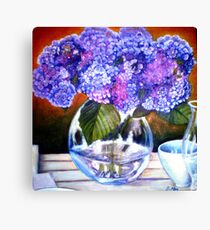 From my Garden - Oil Painting Redone Canvas Print