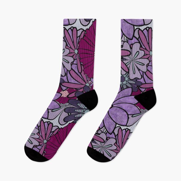 Item preview, Purple tropical flowers designed and sold by Alwayscreateart.