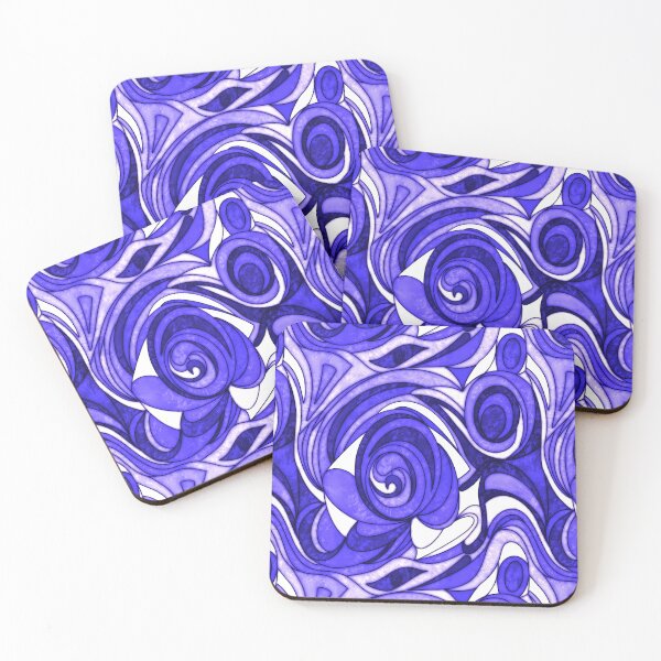 Artikelvorschau, Swirly Whirlies Ultraviolett entworfen und verkauft von Suziness Designs.