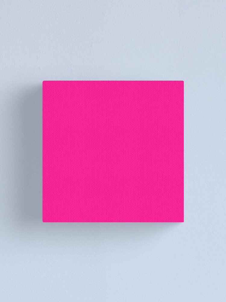 Solid Colour Deep Pink Pink Canvas Print By Ozcushions Redbubble