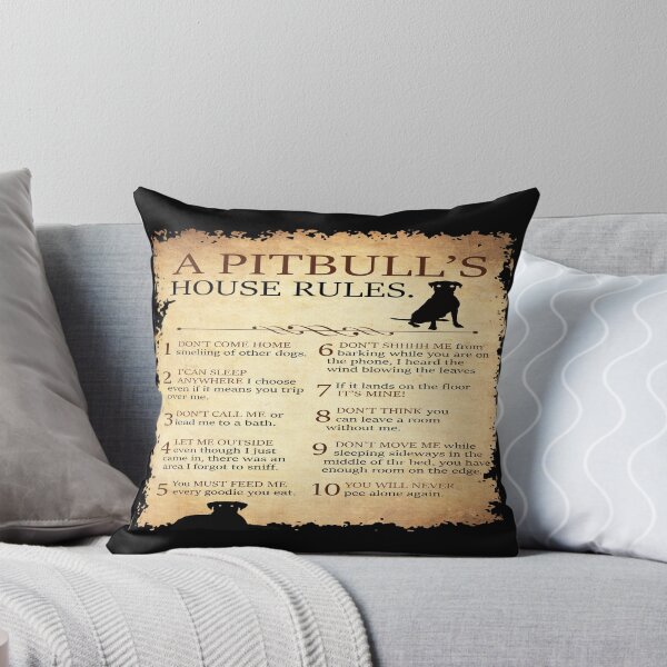 Item preview, A Pitbull's House Rules designed and sold by HelgaSchwarz.