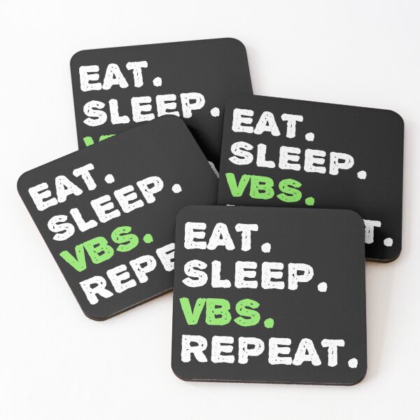 Item preview, Vintage Eat Sleep VBS repeat bold Typography  designed and sold by garniturex.