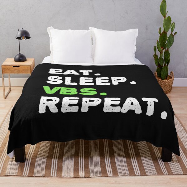 Item preview, Vintage Eat Sleep VBS repeat bold Typography designed and sold by garniturex.