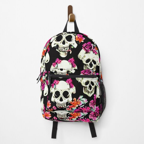 Item preview, Skulls and flowers pattern paint designed and sold by FineArtLoverr.