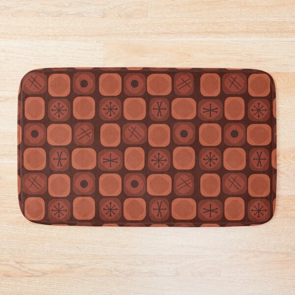 Item preview, 1950s Mod Art Soft Cubes Burnt Orange designed and sold by thepixelgarden.