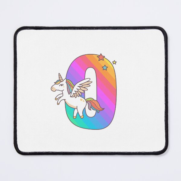 Item preview, Unicorn Monogram Letter O Initial Cute Birthday Gift designed and sold by Delightfully Cynical.