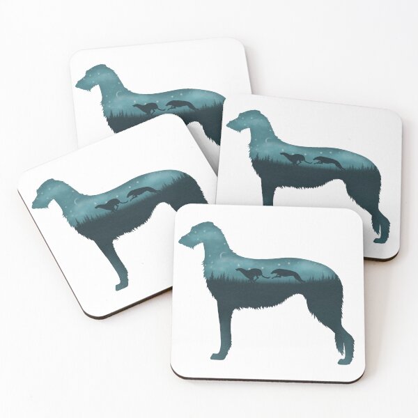 Item preview, Highland Hunt Scottish Deerhounds designed and sold by Spinyflowerart.