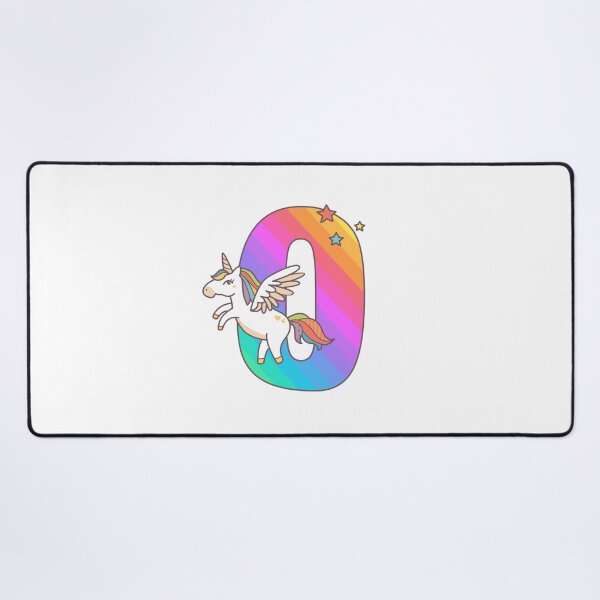 Item preview, Unicorn Monogram Letter O Initial Cute Birthday Gift designed and sold by Delightfully Cynical.