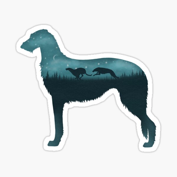 Item preview, Highland Hunt Scottish Deerhounds designed and sold by Spinyflowerart.