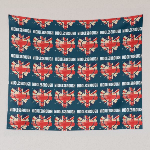 Item preview, I Love Middlesbrough United Kingdom Heart  designed and sold by Linkfrank199.