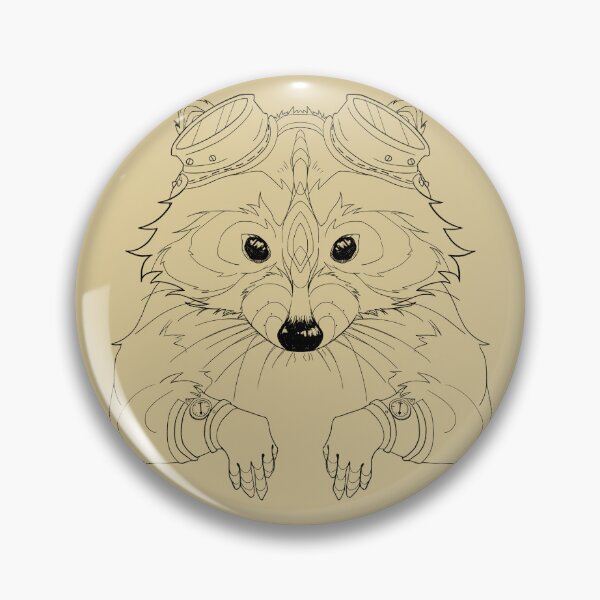 Item preview, Steampunk Raccoon designed and sold by amarylhis.