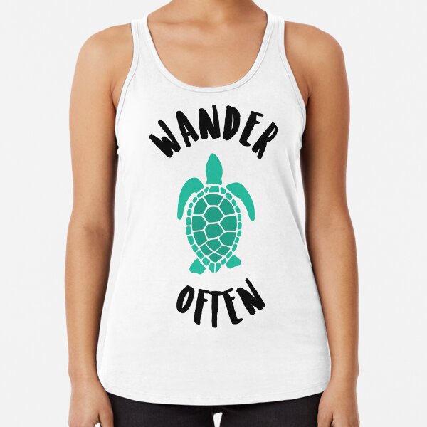 Wander Often Turtle Travel Tank Racerback Tank Top