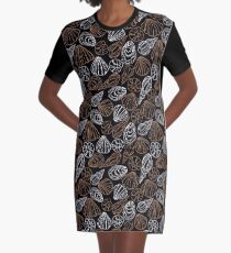 Seashell pattern Graphic T-Shirt Dress