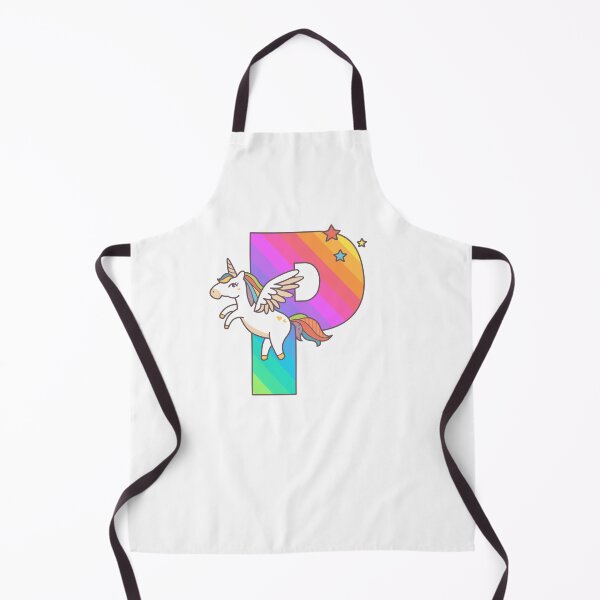 Item preview, Unicorn Monogram Letter P Initial Cute Birthday Gift designed and sold by Delightfully Cynical.