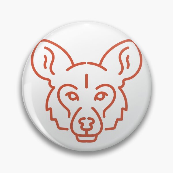 Item preview, Modern African Wild Painted Dog Face Icon designed and sold by DavidAlan.