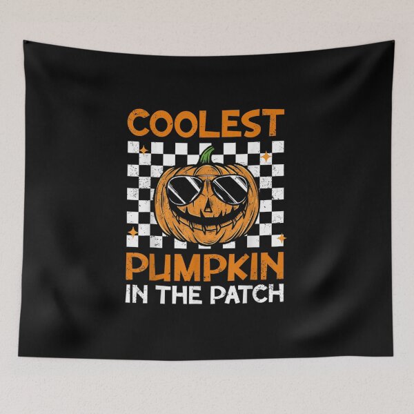 Artikelvorschau, Retro coolster Kürbis im Patch Groovy Halloween Boys Kid entworfen und verkauft von Masonbaxter.