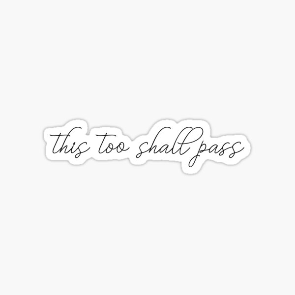 this too shall pass in Hebrew tattoo