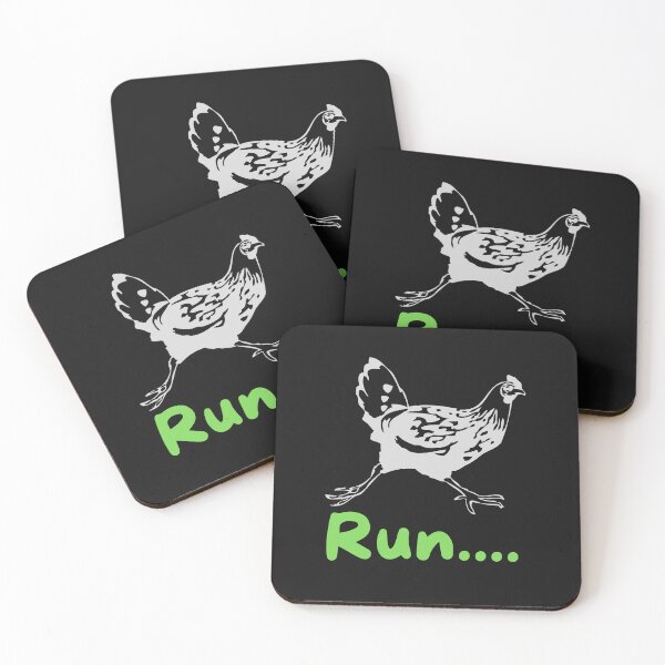 Item preview, Funny Running Chicken meme illustration  designed and sold by garniturex.