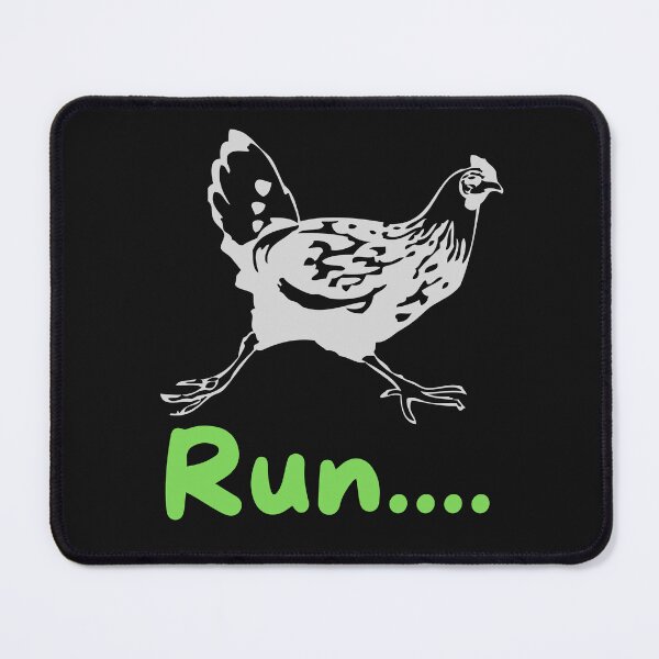 Item preview, Funny Running Chicken meme illustration designed and sold by garniturex.