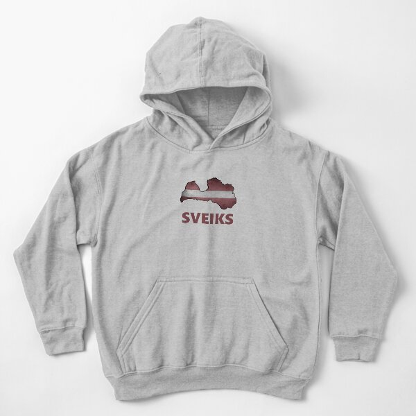 Latvia Flag Crest Latvian Latvija National Country Pride Hoodie Pullover