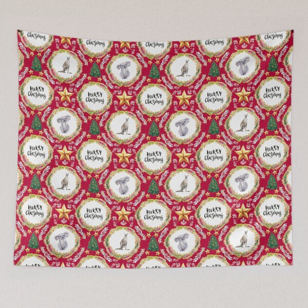 Item preview, Merry Christmas - An Australian Christmas Print designed and sold by Annalee Beer.