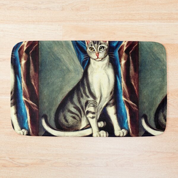 Item preview, Cat portrait painting designed and sold by FineArtLoverr.