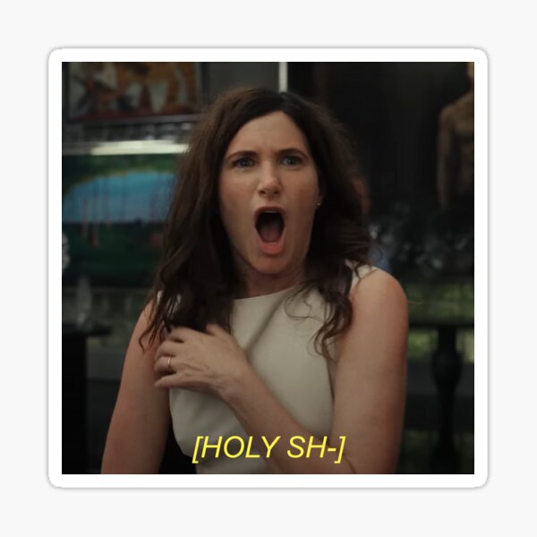 Vista previa del artículo con la obra «Kathryn Hahn "Holy Sh-" Captura de pantalla de cebolla de vidrio», diseñado y vendido por Rin D.