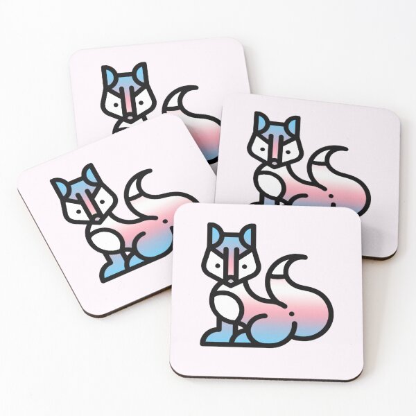 Item preview, Transgender pride fox designed and sold by Camilla Wynter.