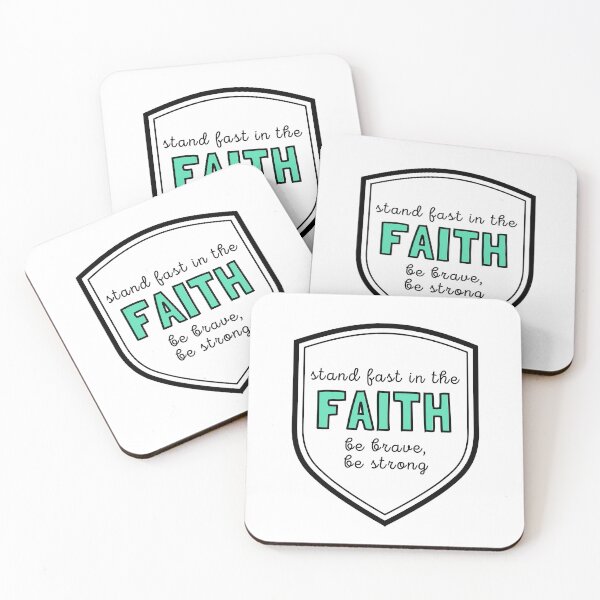 Item preview, Stand Fast in the Faith, Be Brave, Be Strong (Bible verse) designed and sold by CherieTree.