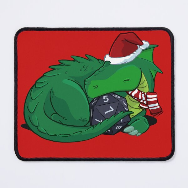 Item preview, D20 Green Dragon Holiday Edition designed and sold by Powers Art.