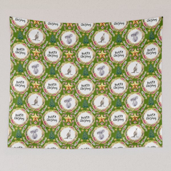 Item preview, Merry Christmas - An Australian Christmas Print designed and sold by Annalee Beer.