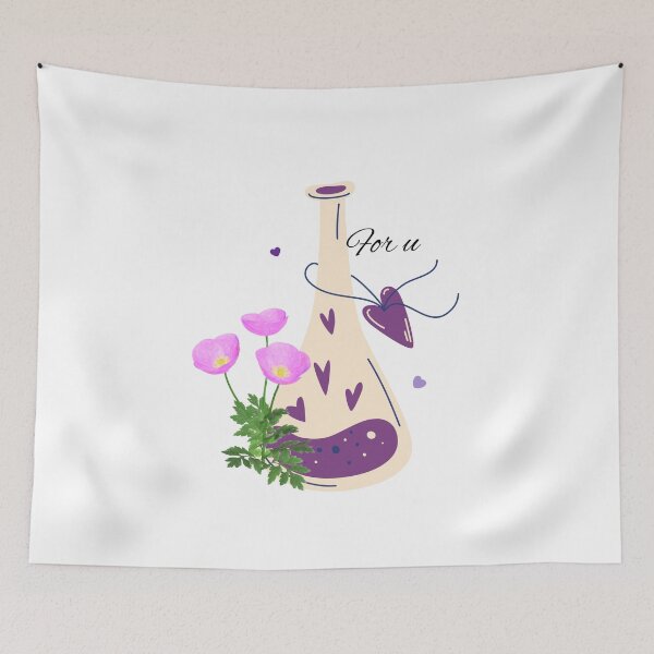 Item preview, "For u" texted design designed and sold by Bashini.