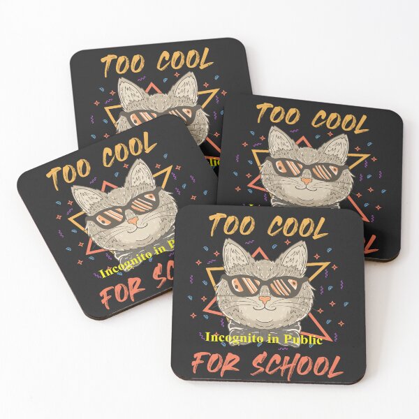 Item preview, Too Cool for School Incognito Cat designed and sold by LeJeuneGifts.