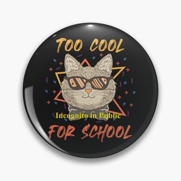 Item preview, Too Cool for School Incognito Cat designed and sold by LeJeuneGifts.