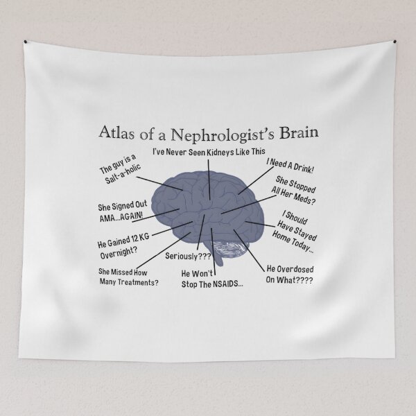 Item preview, Atlas of a Nephrologist&x27;s Brain Classic  designed and sold by morangekinsuz.