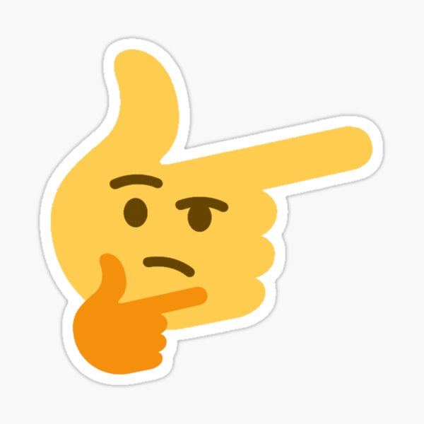 Thinking Finger Emoji Sticker