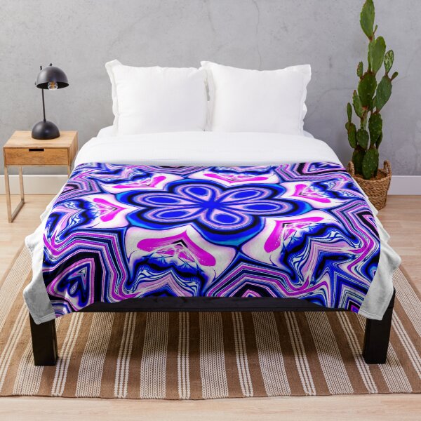 Item preview, Trippy Butterfly Pond Abstract Psychedelic Mandala Artwork designed and sold by vikghosh.