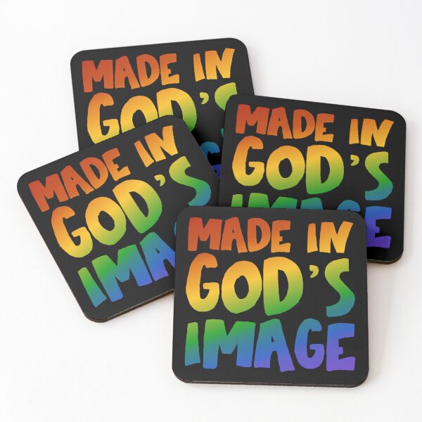 Item preview, "Made in God's image" - Christians for Justice (rainbow)  designed and sold by Ofeefee.
