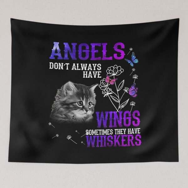 Item preview, Angels Don't Always Have Wings Sometimes They Have Whiskers. designed and sold by Brenisha Hollis.