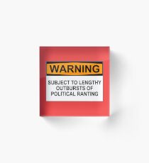 Bloque acrílico ADVERTENCIA: SUJETO A LONGITUDES RESULTADOS DE ROTACIÓN POLÍTICA