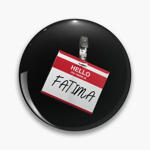 Item preview, Hello My Name Is FATIMA Funny Halloween Name Tag Custome designed and sold by Stephenbaile.