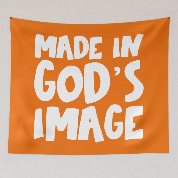 Item preview, "Made in God's image" - Christians for Justice (white)  designed and sold by Ofeefee.