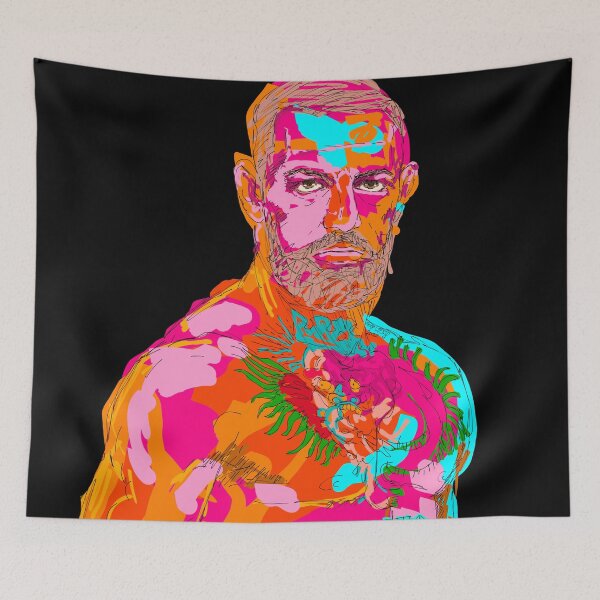 Item preview, Conor McGregor abstract painting black background designed and sold by KennyLucky.