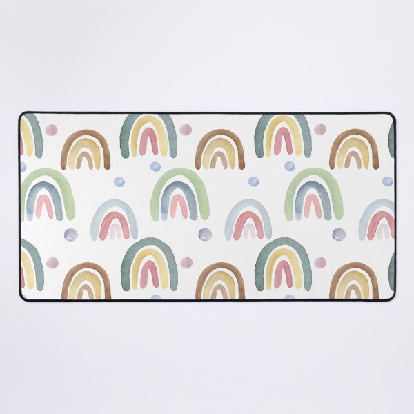 Item preview, Blue brown green Watercolor Rainbow Print designed and sold by hsiangyc.