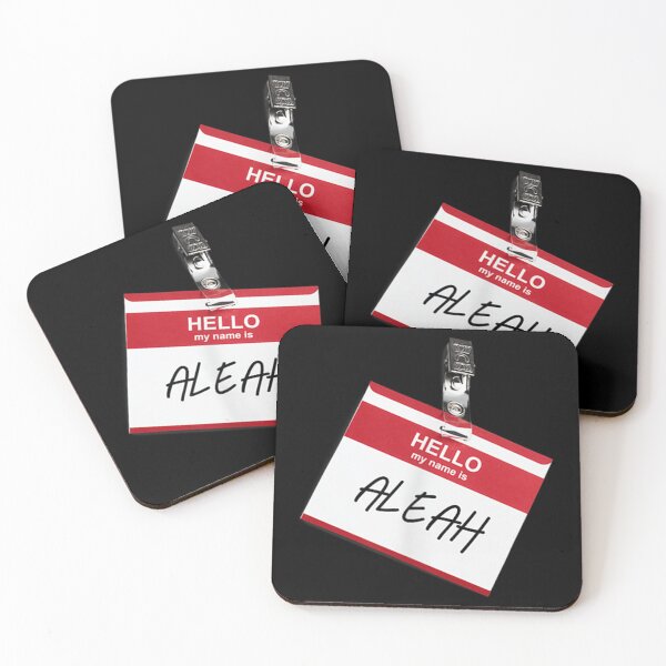 Item preview, Hello My Name Is ALEAH Funny Halloween Name Tag Custome designed and sold by Stephenbaile.