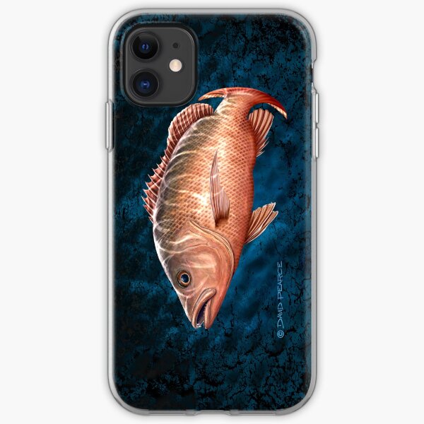 Mangrove Jack on black & blue iPhone Soft Case